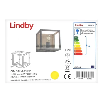 Lindby - Applique MERON 1xE27/60W/230V