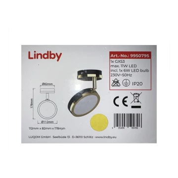 Lindby - Faretto LED 1xG53/6W/230V