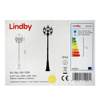 Lindby - Lampada da esterno 3xE27/100W/230V IP44