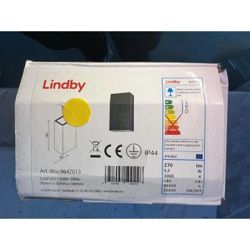 Lindby - Lampada da parete per esterni a LED WEERD LED/5,3W/230V IP44