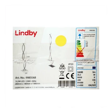 Lindby - Lampada LED da terra BOBI LED/24W/230V