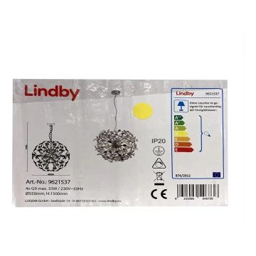 Lindby - Lampadario a sospensione con filo BJARNE 4xG9/33W/230V