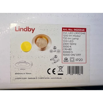 Lindby - Plafoniera LED KETI LED/12W/230V