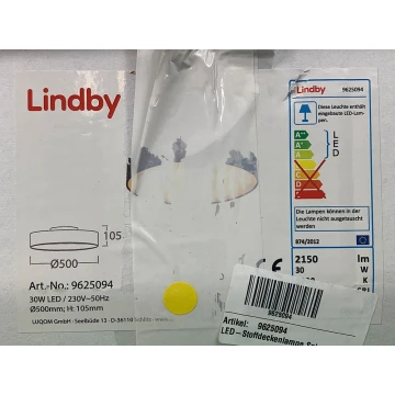 Lindby - Plafoniera LED SAIRA LED/30W/230V