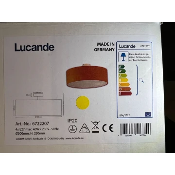 Lucande - Plafoniera GALA 4xE27/40W/230V