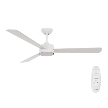 Lucci air 210640 - Ventilatore da soffitto AIRFUSION CLIMATE III bianco/legno + telecomando