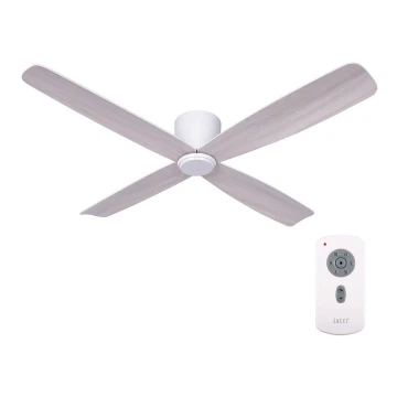 Lucci air 210986 - Ventilatore da soffitto FRASER bianco/legno + telecomando