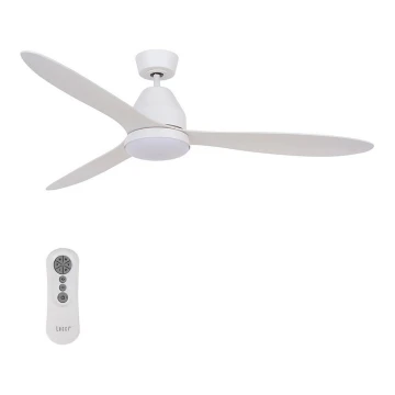 Lucci air 213043 - Plafoniera LED WHITEHAVEN GX53/17W/230V bianco + telecomando