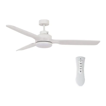 Lucci air 213055 - Plafoniera LED SHOALHAVEN GX53/17W/230V paulownia/bianco + telecomando