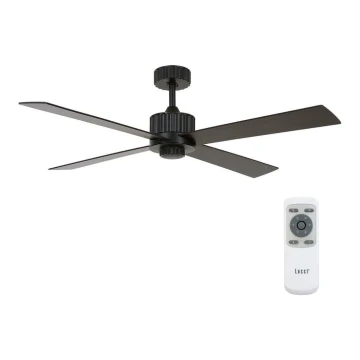 Lucci air 213170 - Plafoniera LED NEWPORT nero + telecomando