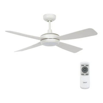 Lucci air 213302 - LED Ventilatore da soffitto dimmerabile  SLIPSTREAM 1xGX53/12W/230V bianco + telecomando