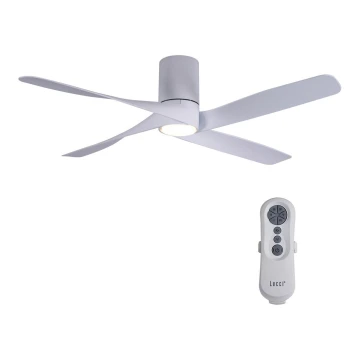 Lucci air 213350 - LED Ventilatore da soffitto dimmerabile  RIVIERA 1xGX53/12W/230V  bianco + telecomando