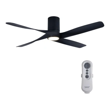 Lucci air 213351 - LED Ventilatore da soffitto dimmerabile RIVIERA 1xGX53/12W/230V nero + telecomando