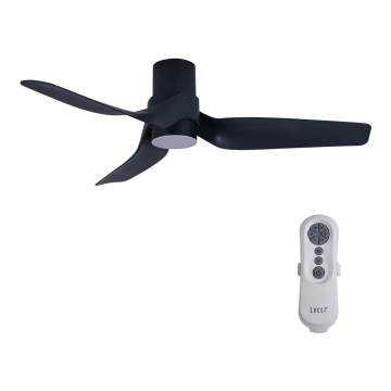 Lucci air 213354 - LED Ventilatore da soffitto dimmerabile NAUTICA 1xGX53/12W/230V nero + telecomando