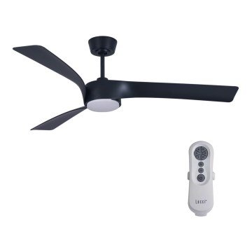 Lucci air 213358 - LED Ventilatore da soffitto dimmerabile LINE 1xGX53/12W/230V nero + telecomando