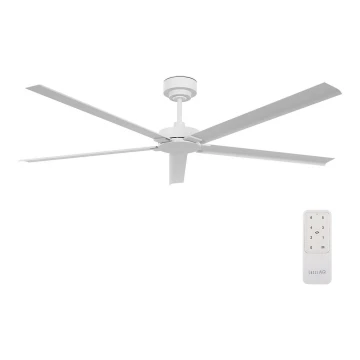 Lucci air 21616049 - Ventilatore da soffitto MONZA IP55 bianco + telecomando