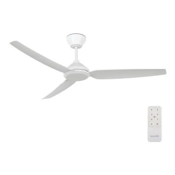 Lucci air 21616249 - Ventilatore da soffitto POLIS IP55 bianco + telecomando