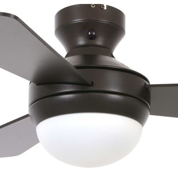 Lucci Air 512311 - Ventilatore da soffitto AIRLIE HUGGER 2xE27/15W/230V marrone + telecomando