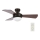 Lucci Air 512311 - Ventilatore da soffitto AIRLIE HUGGER 2xE27/15W/230V marrone + telecomando