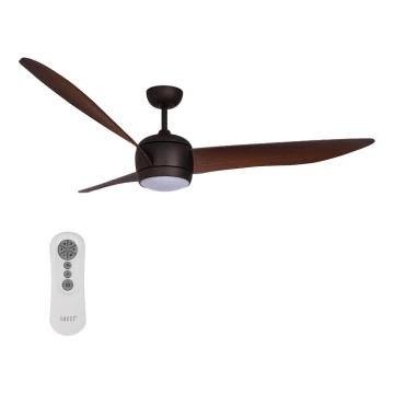 Lucci air 512912 - Plafoniera LED AIRFUSION NORDIC LED/20W/230V bronzo + telecomando