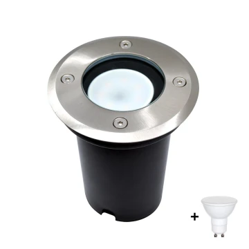 Luce LED per vialetto da esterno 1xGU10/6W/230V IP67 cromo opaco