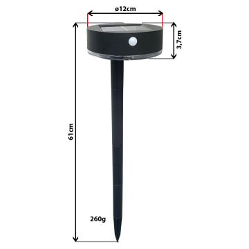 Luce solare dimmerabile a LED con sensore 2in1 LED/3,7V IP44