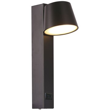 Luce Spot da parete a LED con porta USB LED/8W/230V 3000K