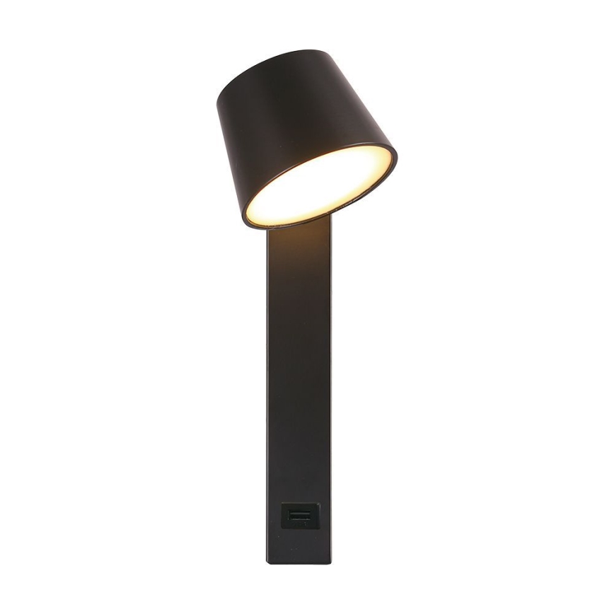 Luce Spot da parete a LED con porta USB LED/8W/230V 3000K