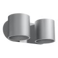 Luce Spot da parete ORBIS 2xG9/40W/230V grigio