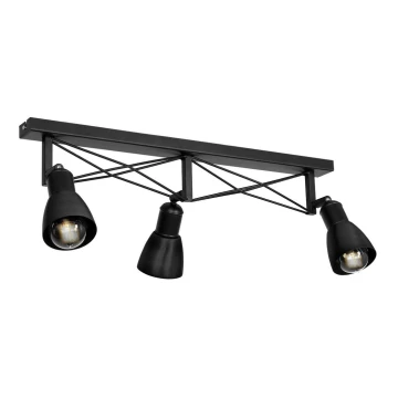 Luce Spot GORDON 3xE27/60W/230V nero