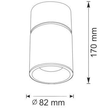 Luce Spot NIXA 1xGU10/10W/230V bianco/oro