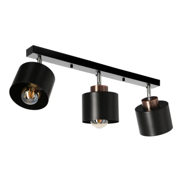 Luce Spot OLENA 3xE27/60W/230V nero