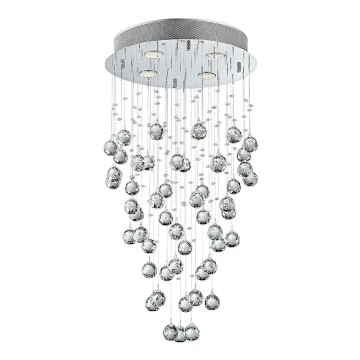 LUXERA 62411 - Lampadario fisso di cristallo NORR 4xGU10/50W/230V