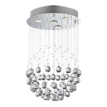 LUXERA 62413 - Lampadario fisso di cristallo XAVER 4xGU10/50W/230V