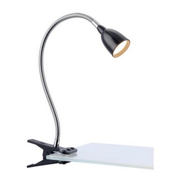 Trio - Lampada con morsetto LED PRETO LED/4,1W/230V