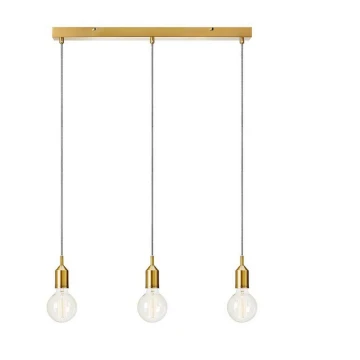 Markslöjd 108097 - Lampadario su filo BRONX 3xE27/60W/230V bronzo