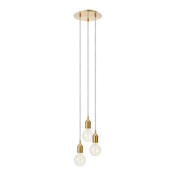 Markslöjd 108099 - Lampadario su filo BRONX 3xE27/60W/230V bronzo