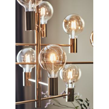 Markslöjd 108117 - Lampadario su palo PARIS 10xE27/60W/230V oro