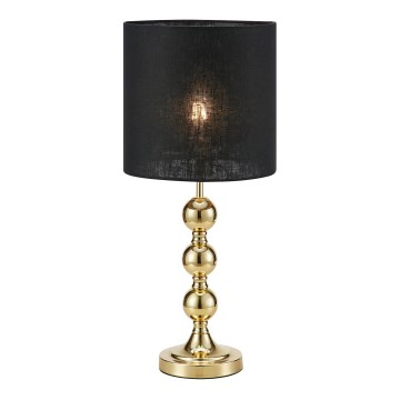 Markslöjd 108574 - Lampada da tavolo OCTO 1xE27/40W/230V nero/oro