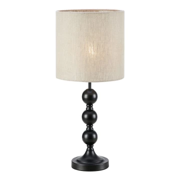 Markslöjd 108575 - Lampada da tavolo OCTO 1xE27/40W/230V beige/nero