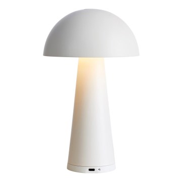 Markslöjd 108656 - Lampada LED dimmerabile ricaricabile FUNGI LED/1,5W/5V IP44 bianco