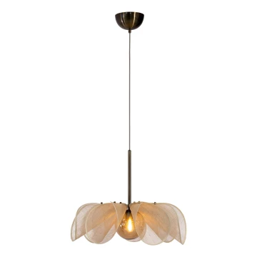 Markslöjd 108659 - Lampadario a sospensione con filo STYRKA 1xE27/40W/230V diametro 63 cm beige