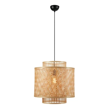 Markslöjd 108675 - Lampadario a sospensione con filo STRATI 1xE27/40W/230V beige/bambù