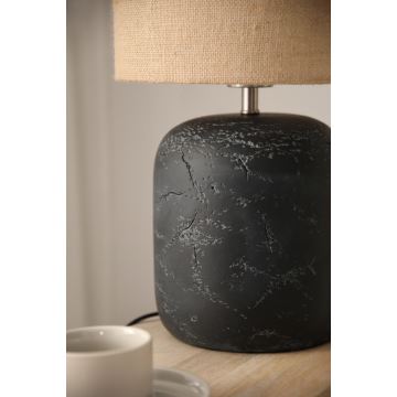 Markslöjd 108684 - Lampada da tavolo MONTAGNA 1xE14/40W/230V 45 cm beige/nero