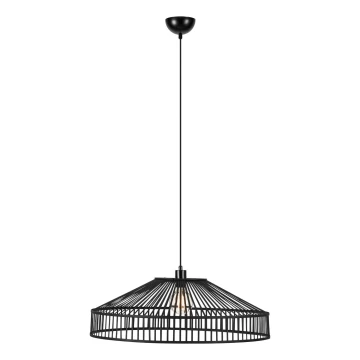 Markslöjd 108782 - Lampadario a sospensione con filo TAPA 1xE27/40W/230V nero/bambù