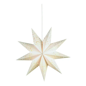 Markslöjd 700319 - Decorazione di Natale SOLVALLA 1xE14/25W/230V bianca 45 cm