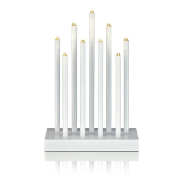 Markslöjd 702588 - Candelabro di Natale LED VIIK 9xLED/0,54W/230/3V bianco