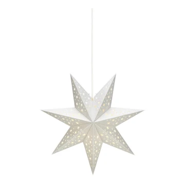 Markslöjd 704416 - Decorazione di Natale SOLVALLA 1xE14/25W/230V argento 45 cm