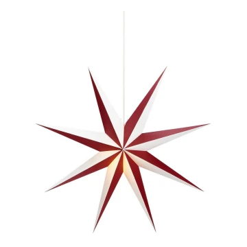 Markslöjd 704523 - Decorazione di Natale ALVA 1xE14/25W/230V rosso/bianco 75 cm