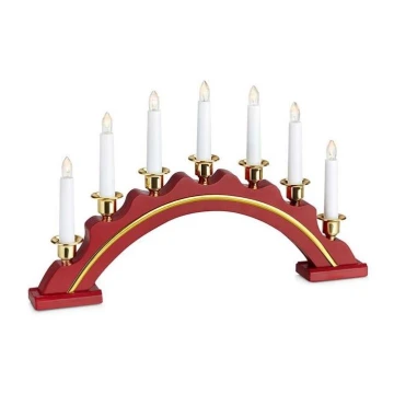 Markslöjd 704769 - Candelabro natalizio a LED CELINE LED/1,4W/230V rosso